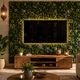 Set of 4 Premium Artificial Foliage Wall Panels 60x40cm – Stylish Green Decoration for Living Room, Entrance, Kitchen & More