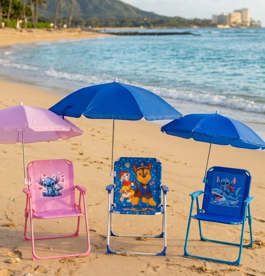 kids chair with umbrela