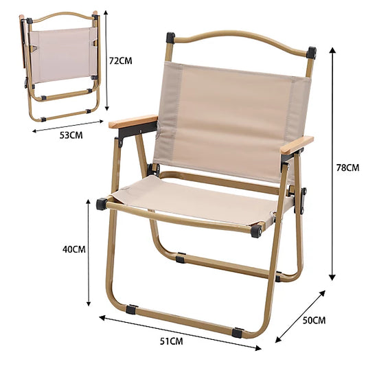 retracble beige black chair